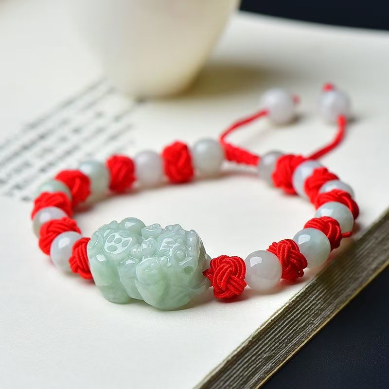 Bracelets - Natuurlijke Birmese Jadeïet Bixiu Armband Mode