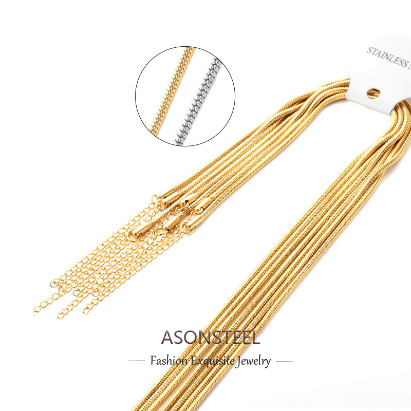Cuban Link Chain 12Mm - ASONSTEEL 10 stks/partij Boho Snake Chian