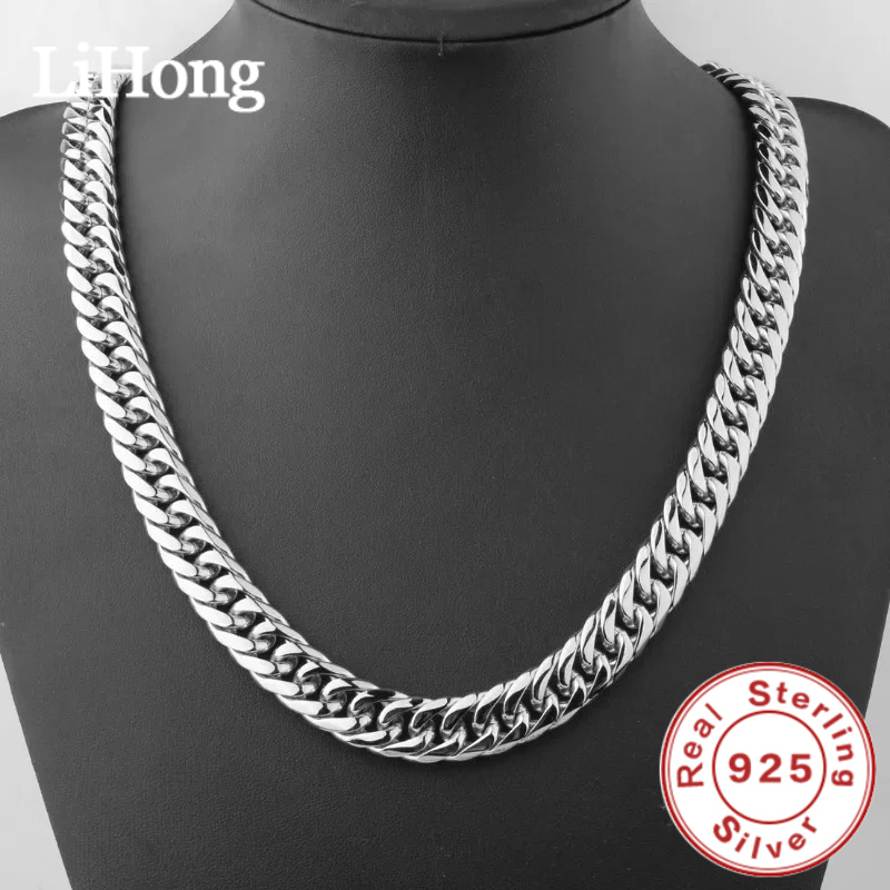 Cuban Link Chain 12Mm - 925 Sterling Zilver 45-60 cm 10mm