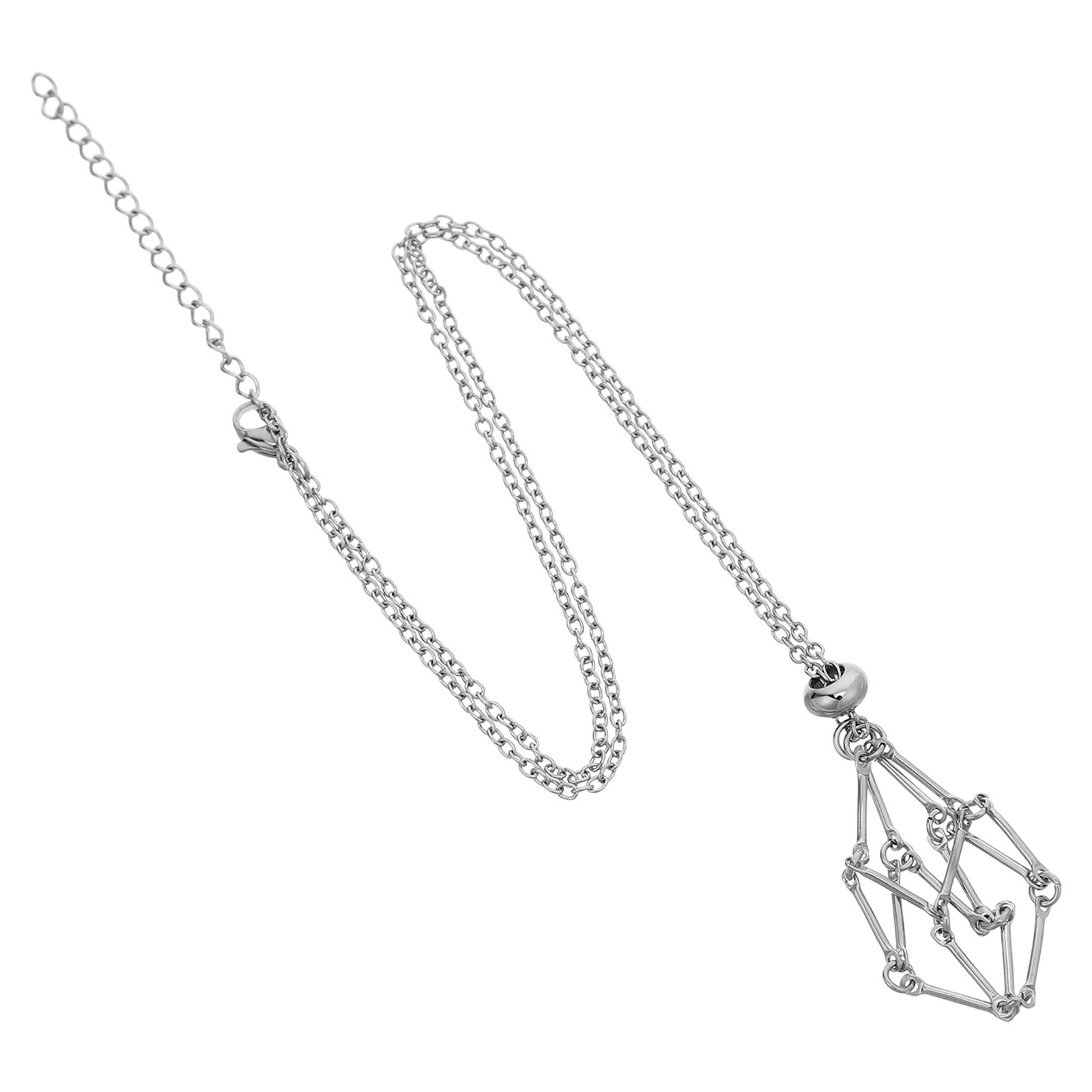 Ketting met kristallen houder, - Crystal Pendant Necklace Natural Stone recensie en prijs