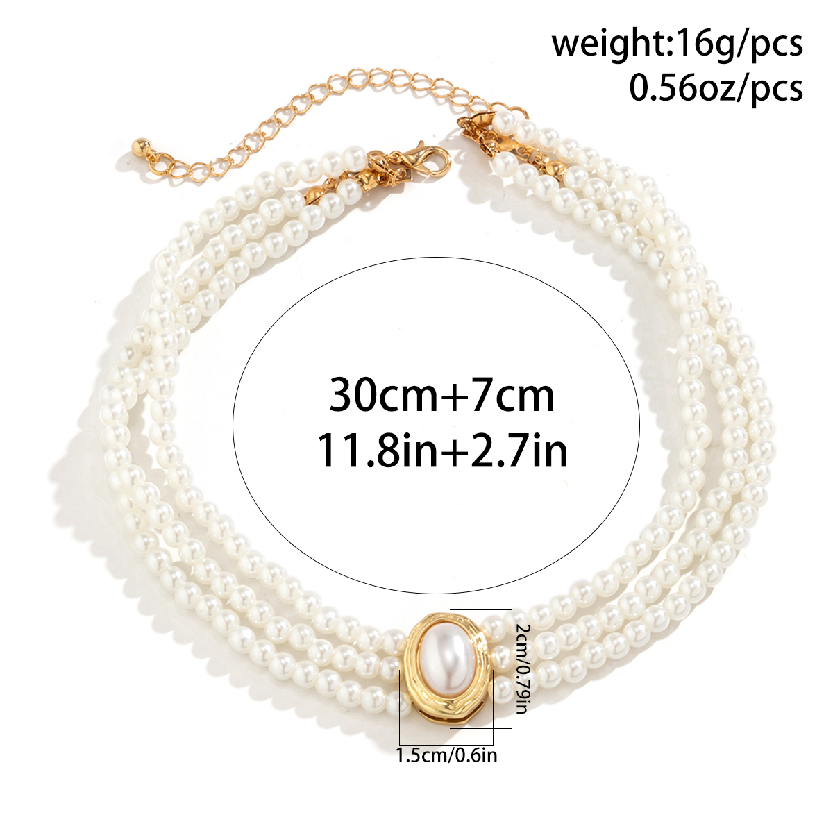 Meerlaagse vintage imitatiepar - Pearl Choker Necklace Vintage recensie en prijs