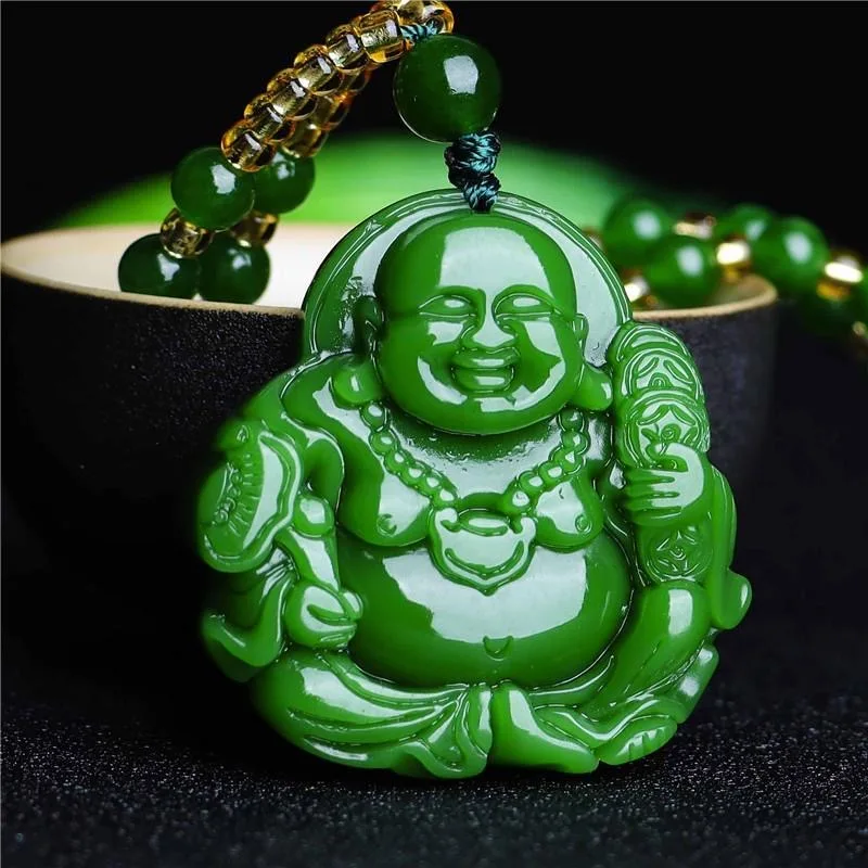 Chinese Groene Jade Maitreya B - Necklaces recensie en prijs