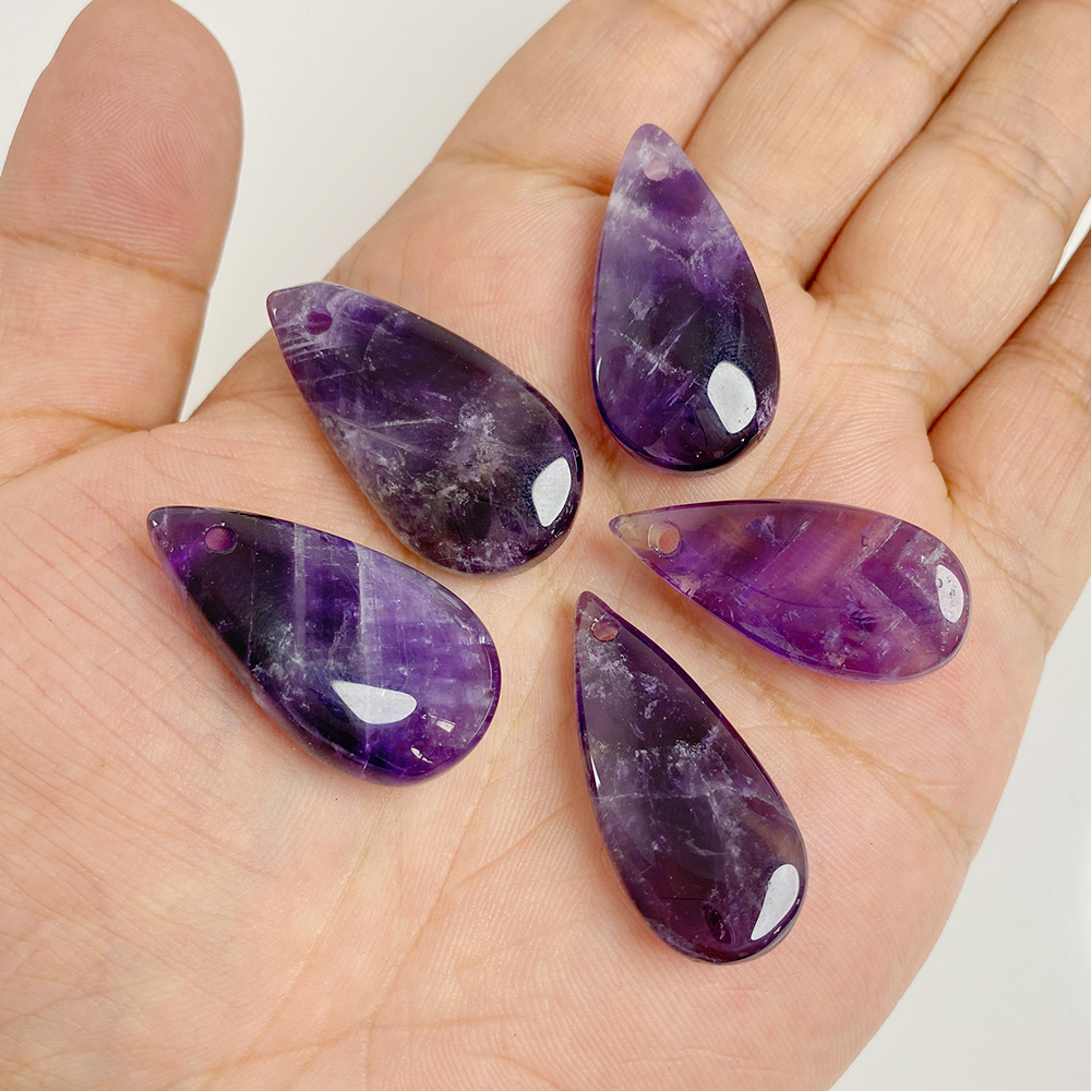 1Pc Grote Waterdruppel Vorm St - Crystal Pendant Necklace Natural Stone recensie en prijs