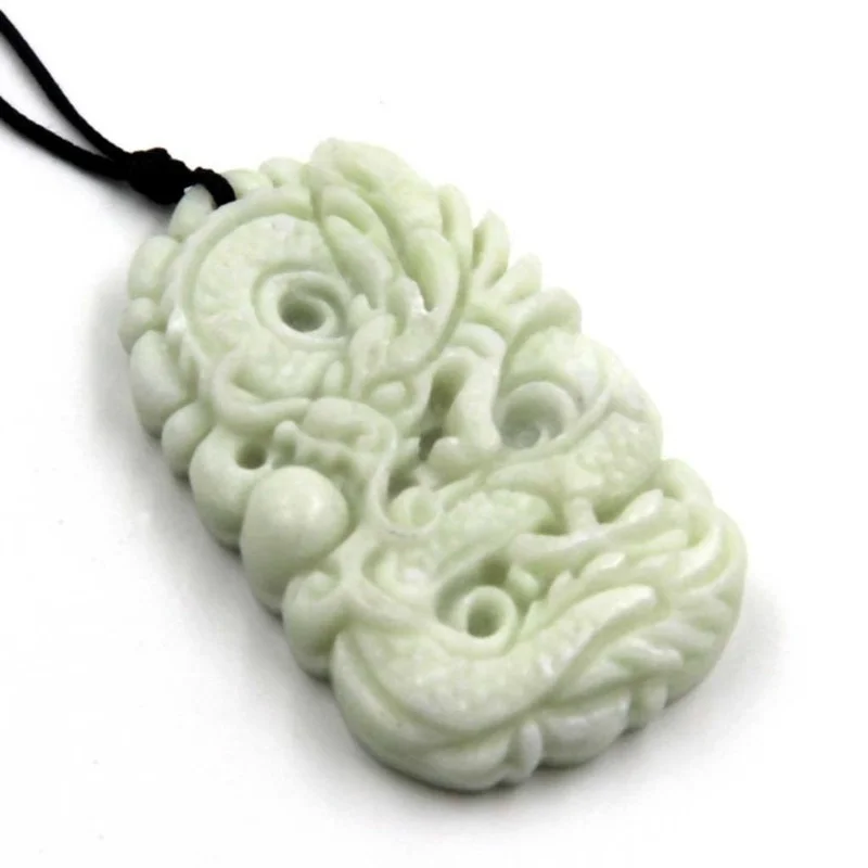 Natuurlijke witte jade Draak P - Necklaces recensie en prijs