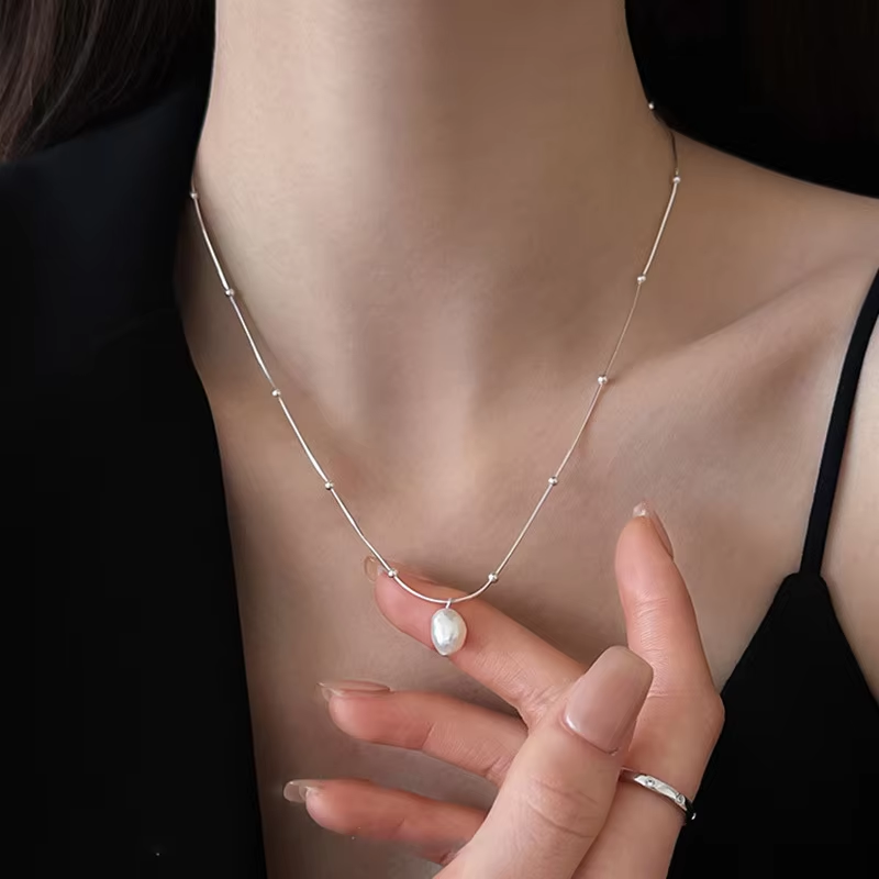 Ketting met zoetwaterparel voo - Pearl Choker Necklace Vintage recensie en prijs