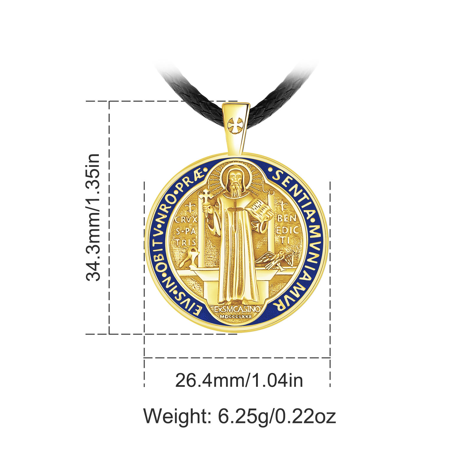 Eudora 925 Sterling Zilver Sin - Cross Pendant Necklace Gold recensie en prijs