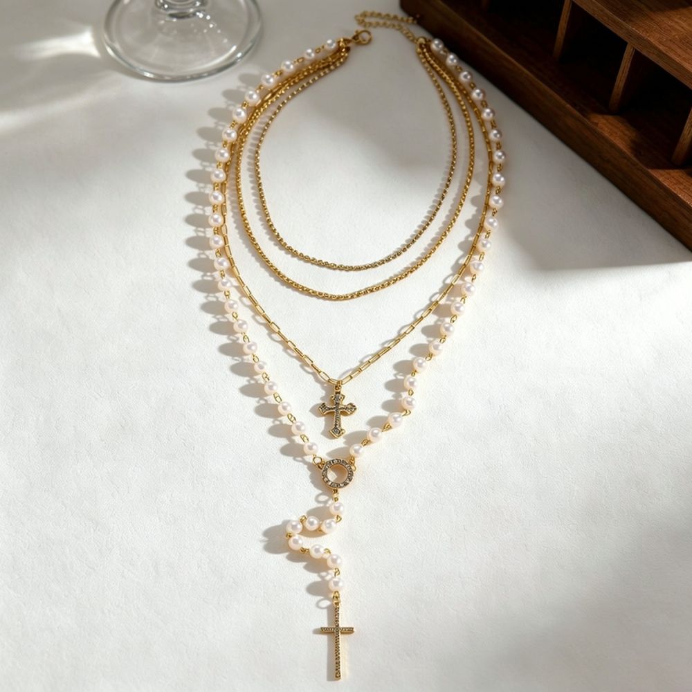 Elegante, gelaagde ketting met - Layered Pendant Necklace Aesthetic recensie en prijs
