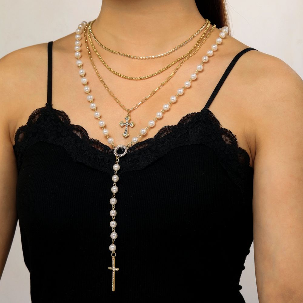 Elegante, gelaagde ketting met - Layered Pendant Necklace Aesthetic recensie en prijs