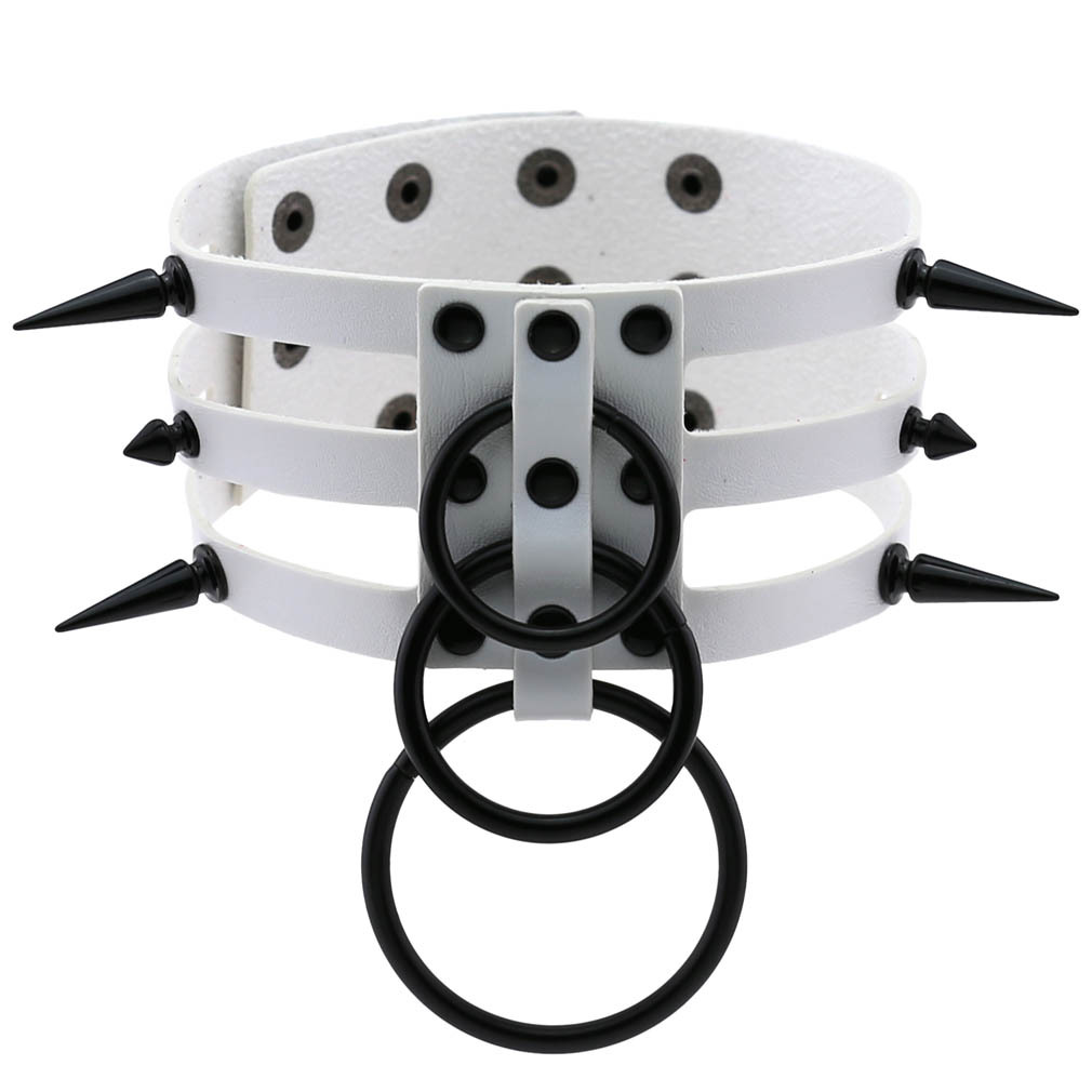 Mode Vrouwen Mannen Zwart Klin - Goth Punk Spike Choker recensie en prijs
