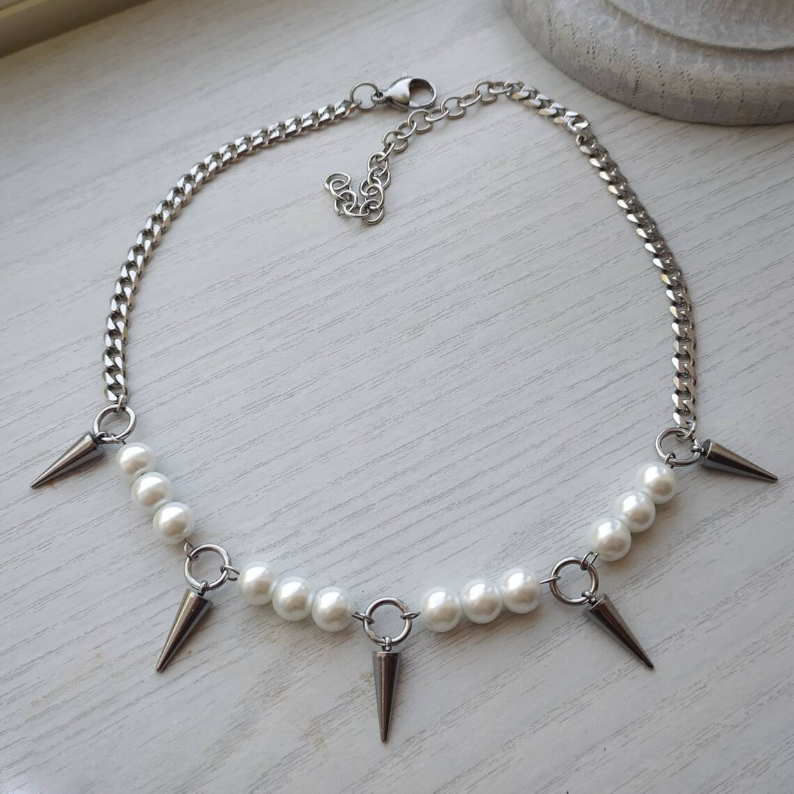 Egirl Parel Spike Ketting Diy  - Goth Punk Spike Choker recensie en prijs