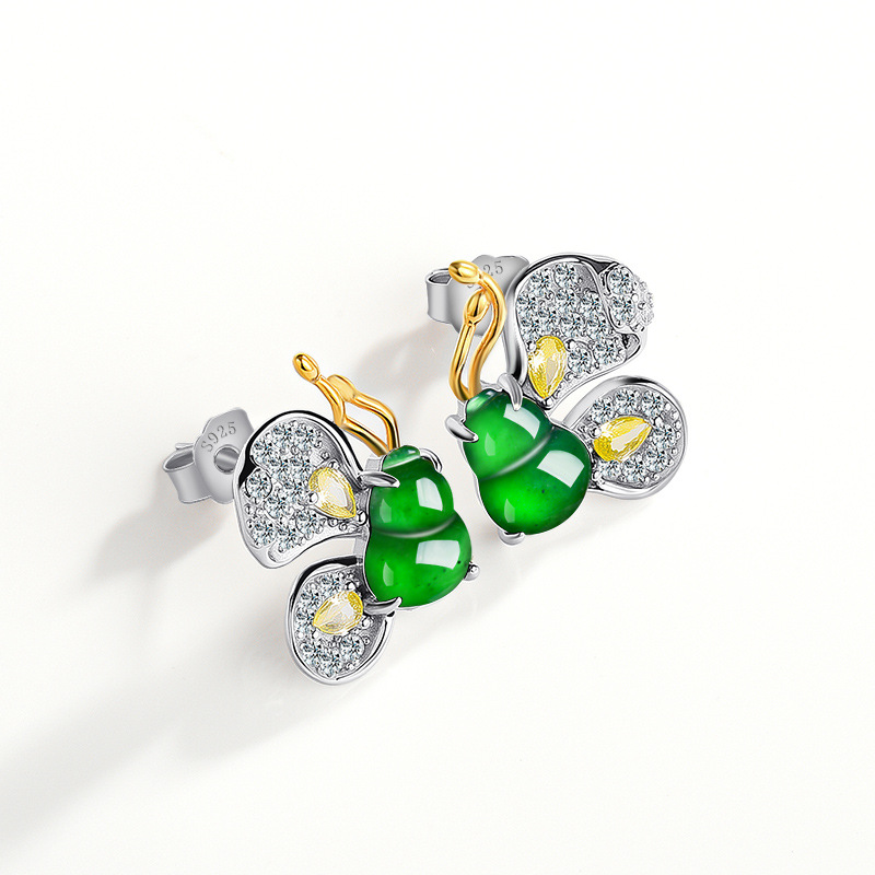 Groene Birmese Jadeïet vlinder - Earrings recensie en prijs