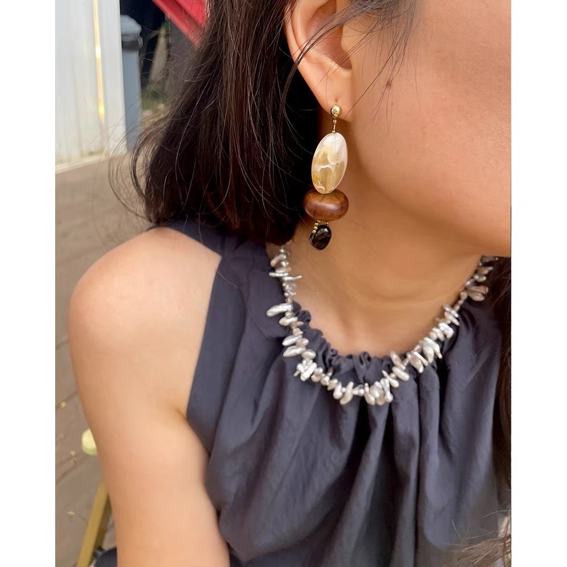Boheemse barokke parelketting  - Pearl Choker Necklace Vintage recensie en prijs