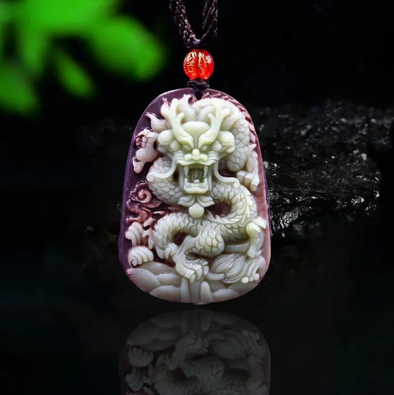 Paars Gewaad Jade Draak Hanger - Necklaces recensie en prijs