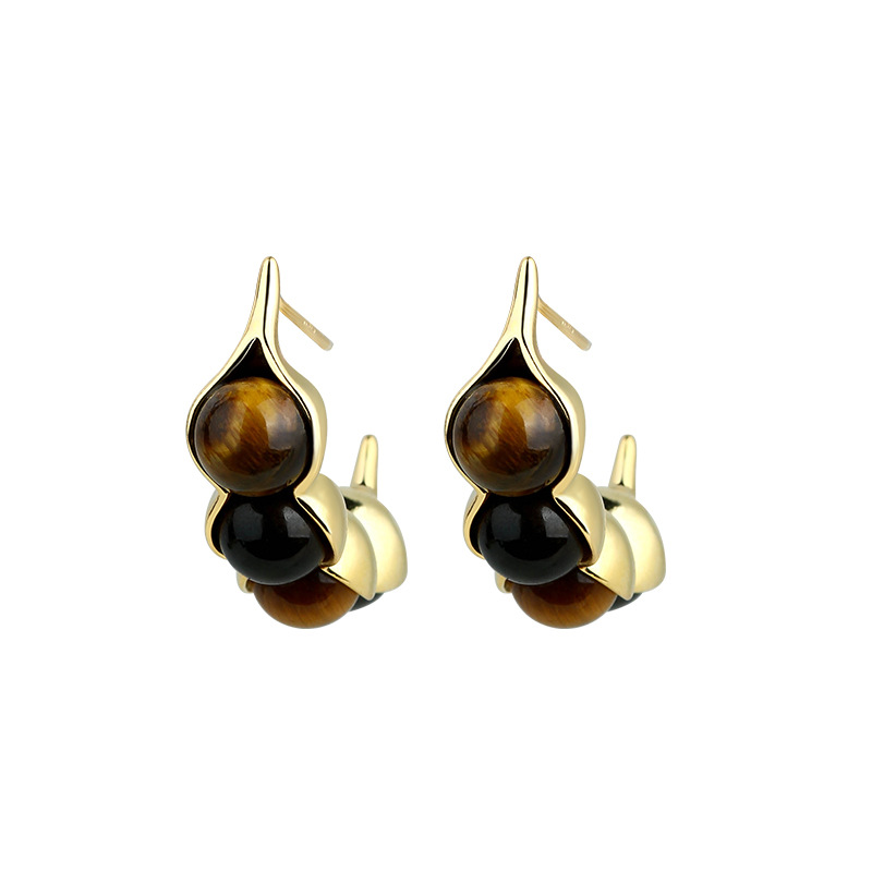 Tiger Eye Pod Oorbellen Edelst - Earrings recensie en prijs