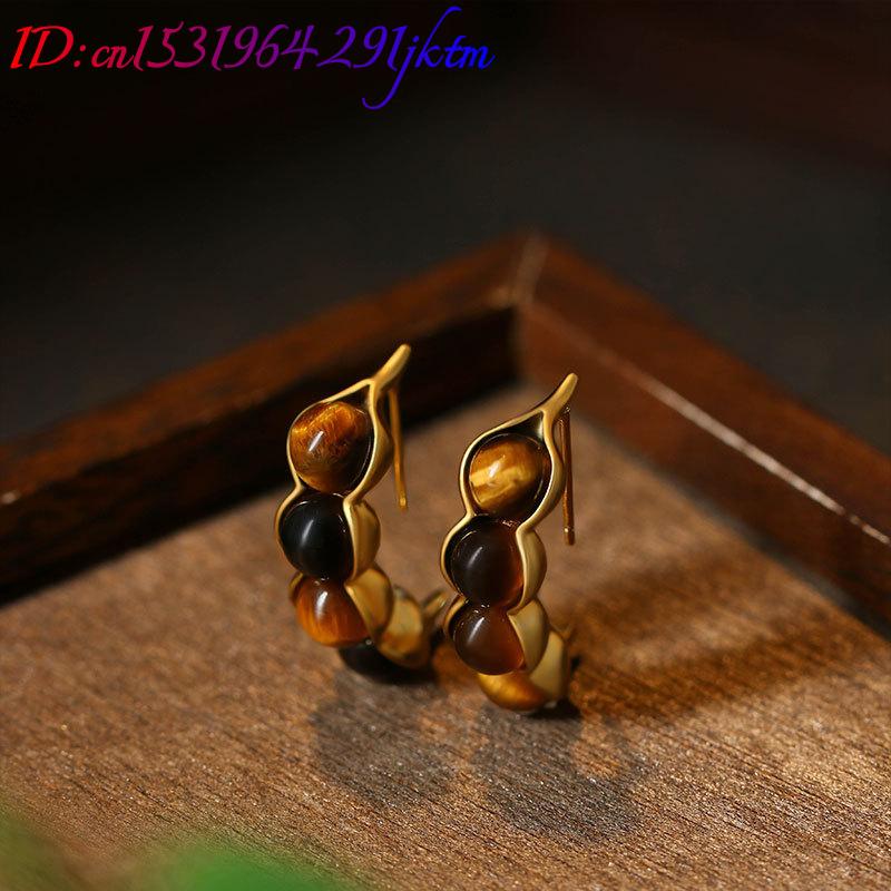 Tiger Eye Pod Oorbellen Edelst - Earrings recensie en prijs