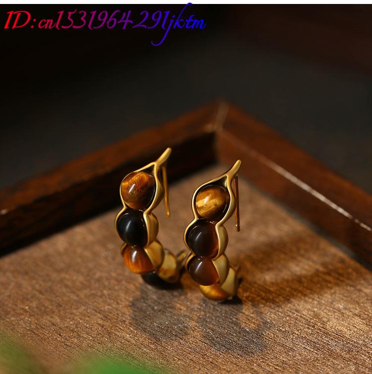 Tiger Eye Pod Oorbellen Edelst - Earrings recensie en prijs