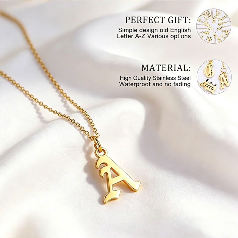 Letterkettingen voor vrouwen G - Initial Letter Necklace 18K Gold recensie en prijs