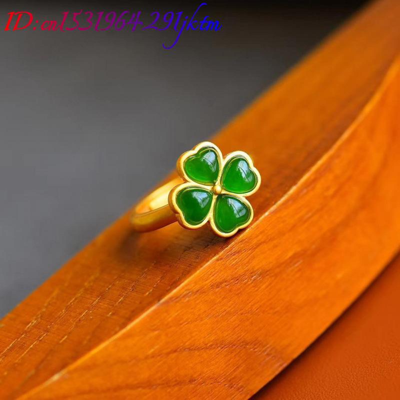 Natuurlijke Groene Jade Klaver - Rings recensie en prijs
